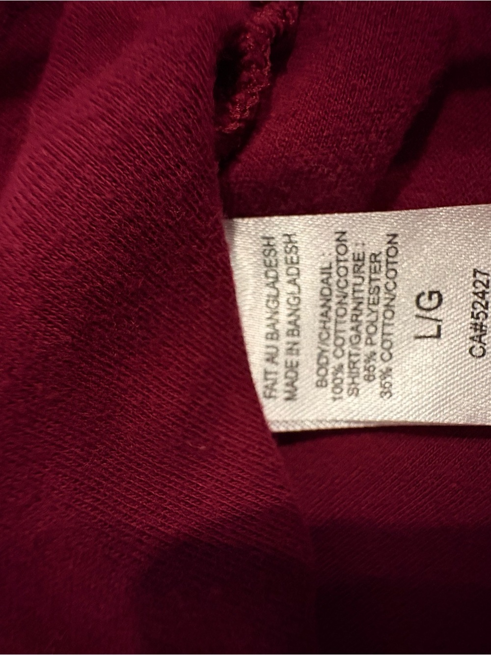 Vintage Layered-Look V-Neck Fooler Sweater with Striped Collar - Burgundy. Large - Picture 10 of 12